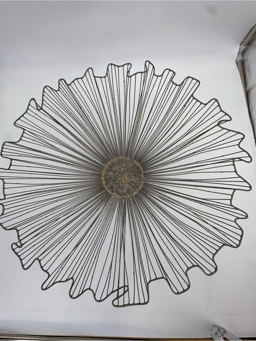 Crate & Barrel Marisol  Decorative Metal Wall Art - Bronze Floral Design